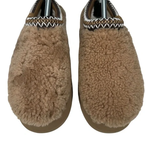 UGG Tazz Maxi Curly Genuine Shearling Platform Slipper Size 10 - Picture 4 of 10
